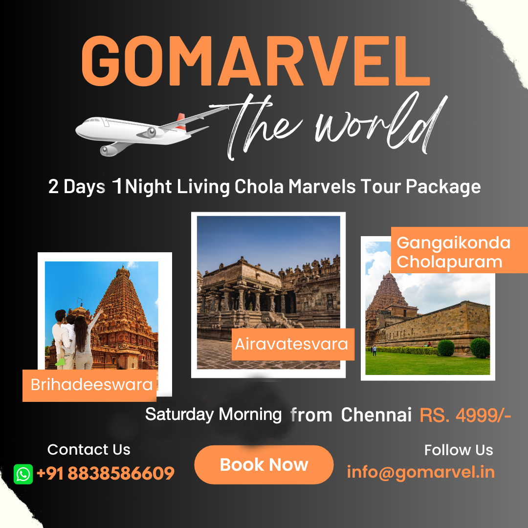 1 Night 2Days Living Chola Marvels Tour Package From Chennai!
